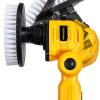 Cordless Power Scrubber TRONYAN, Dewalt 20V MAX, Yellow, 4 Heads-6