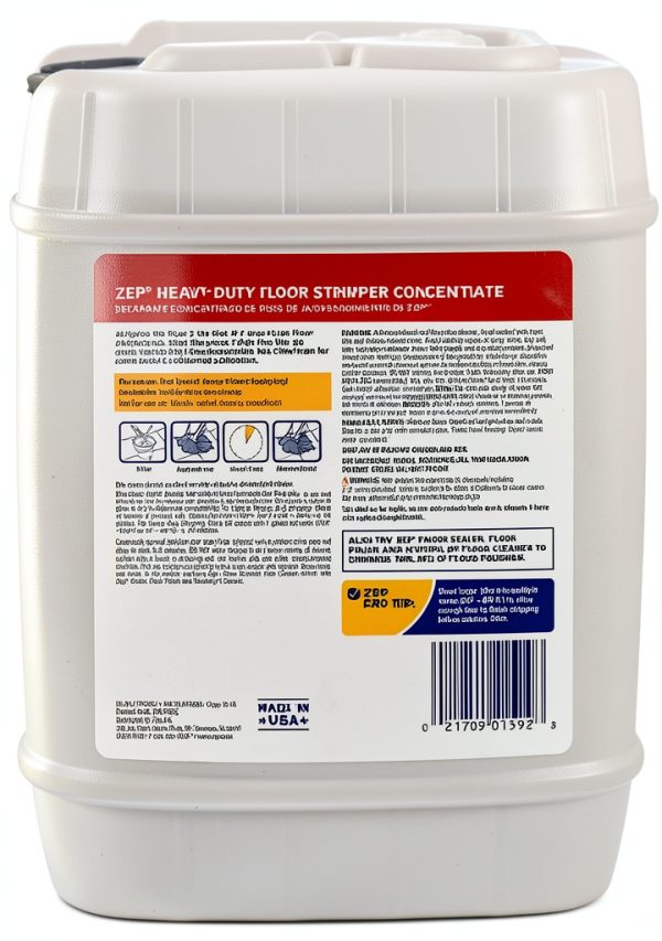 Zep Heavy-Duty Floor Stripper Concentrate 5 Gallon – Ammonia Free-6