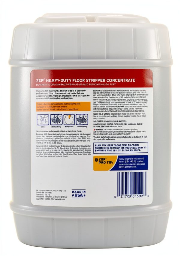 Zep Heavy-Duty Floor Stripper Concentrate 5 Gallon – Ammonia Free-1