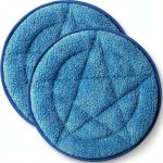 Microfiber Carpet Bonnet Pads Compatible with Oreck Orbiter Pads and Brushes, 12" & 13" Floor Buffer Pads, 2 Pack-0