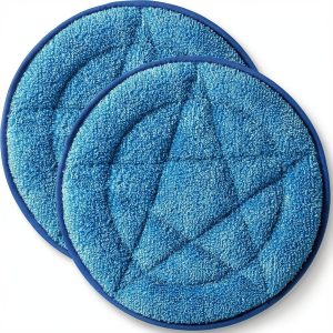 Microfiber Carpet Bonnet Pads Compatible with Oreck Orbiter Pads and Brushes, 12" & 13" Floor Buffer Pads, 2 Pack-0