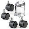Self-Cleaning Hose Tool & 4 Pack Castor Wheels Compatible with Bissell Little Green HydroSteam Carpet Cleaners 3605 3618 3532-0