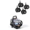 Self-Cleaning Hose Tool & 4 Pack Castor Wheels Compatible with Bissell Little Green HydroSteam Carpet Cleaners 3605 3618 3532-4