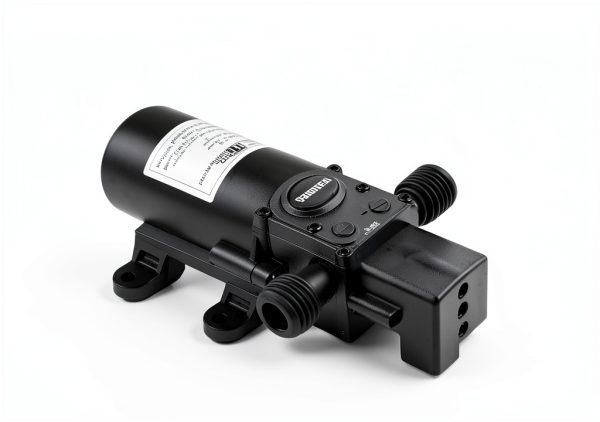 DC 12V Diaphragm Pump, Self-Priming Pump with Filter Quick Connection Terminal, 1.2 GPM 100 PSI Pressure Switch Adjustable Spray Pump, Suitable for RV Camping Shower Garden-5